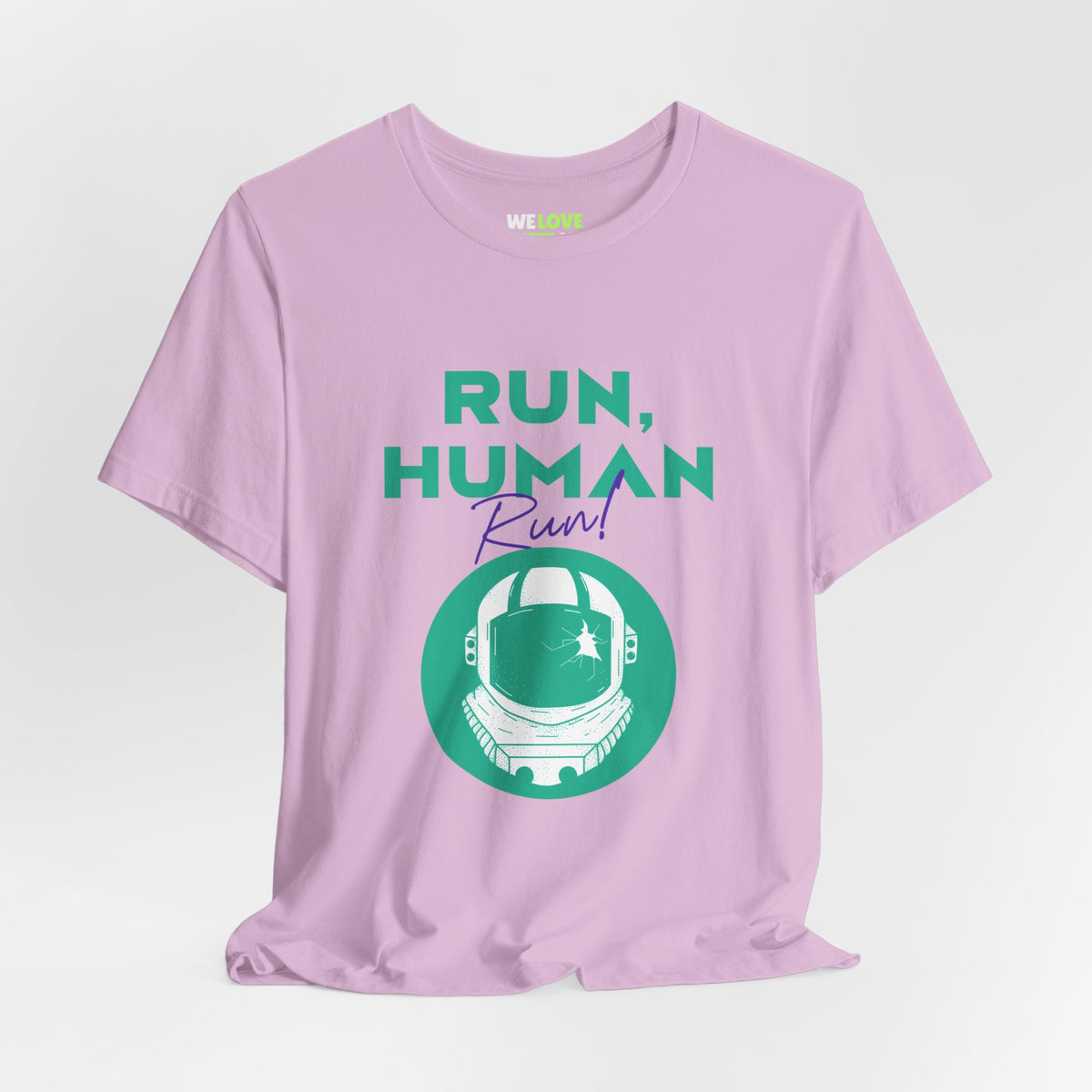 Run Human Run Funny Sci-Fi T-Shirt