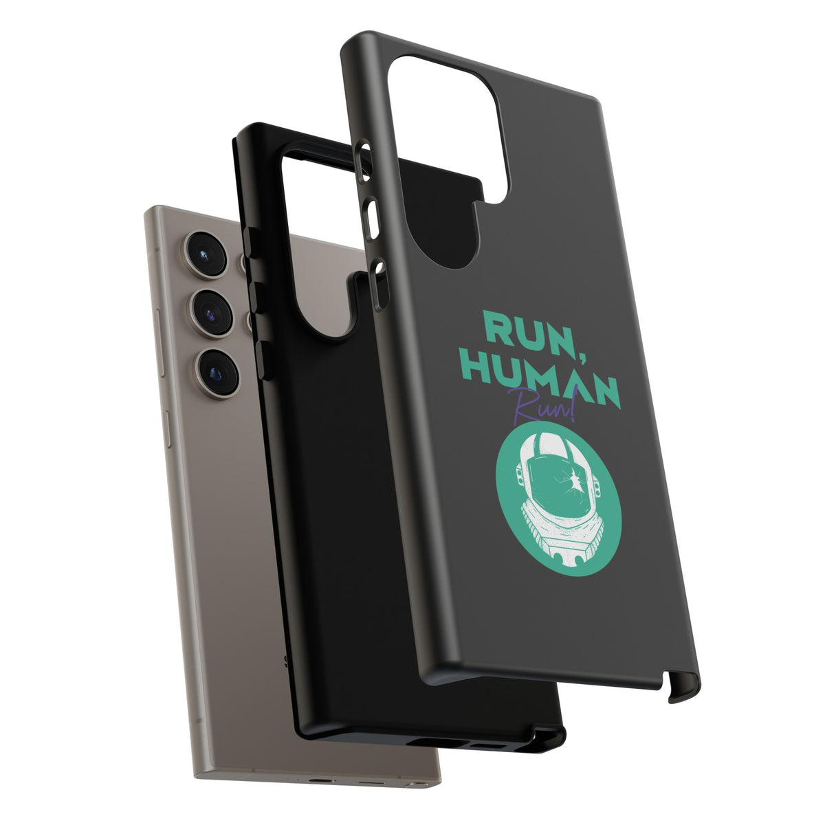 Run Human Run - Sci-Fi Tough Samsung Galaxy Mobile Cases