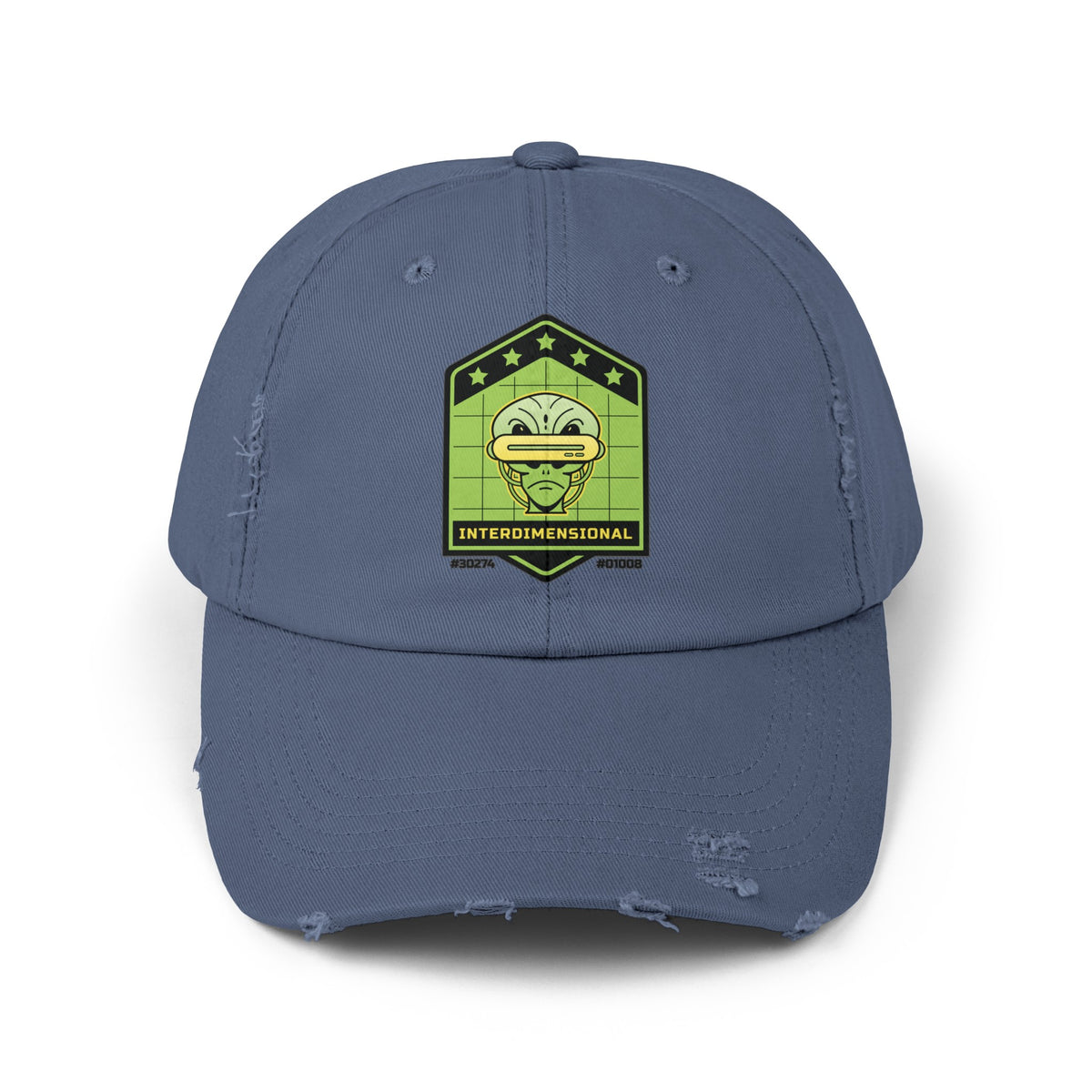 Interdimensional Alien Cap - Unisex Sci-Fi Distressed Hat