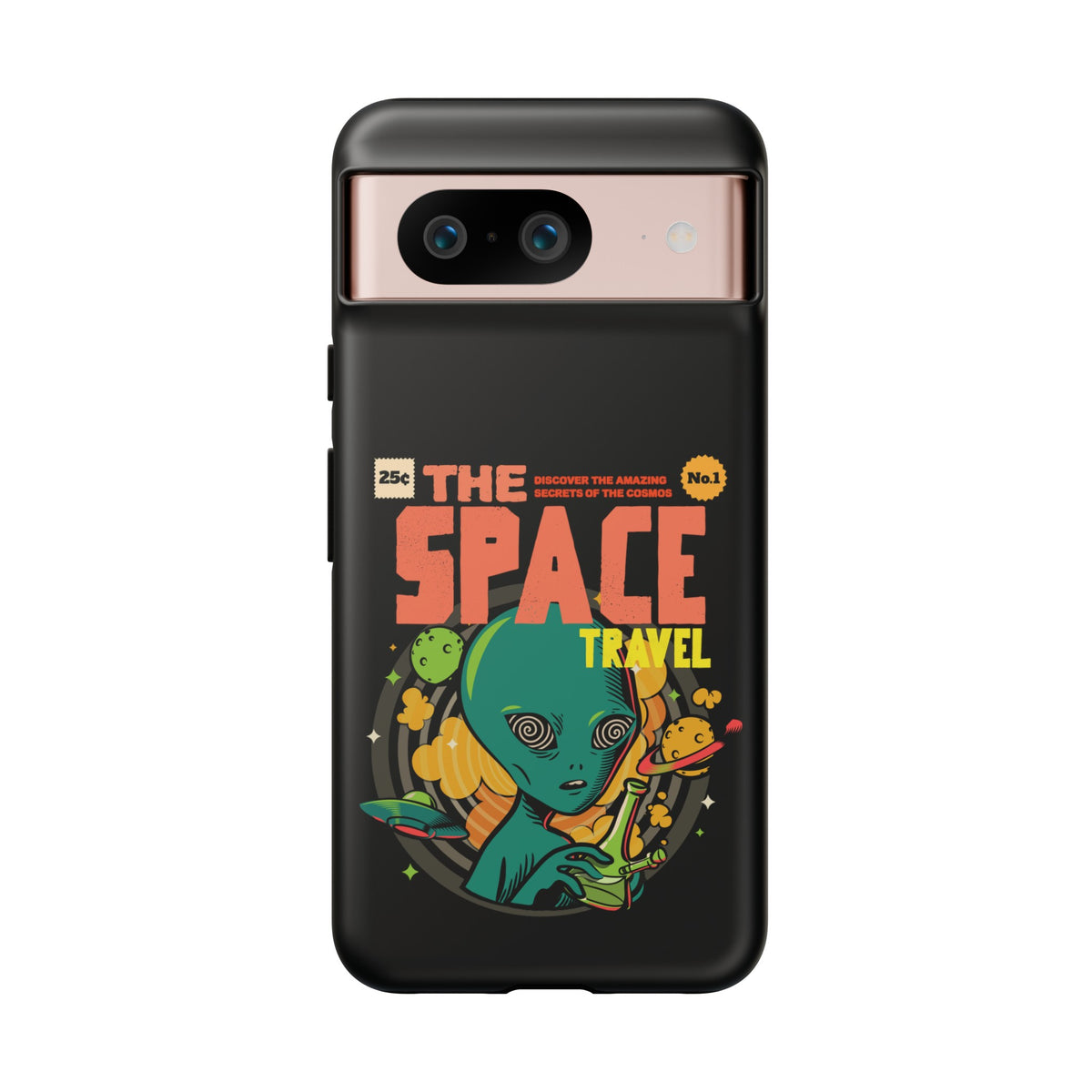 Retro Sci-Fi Mobile Cases Space Travel UFO Comic Pixel Cases