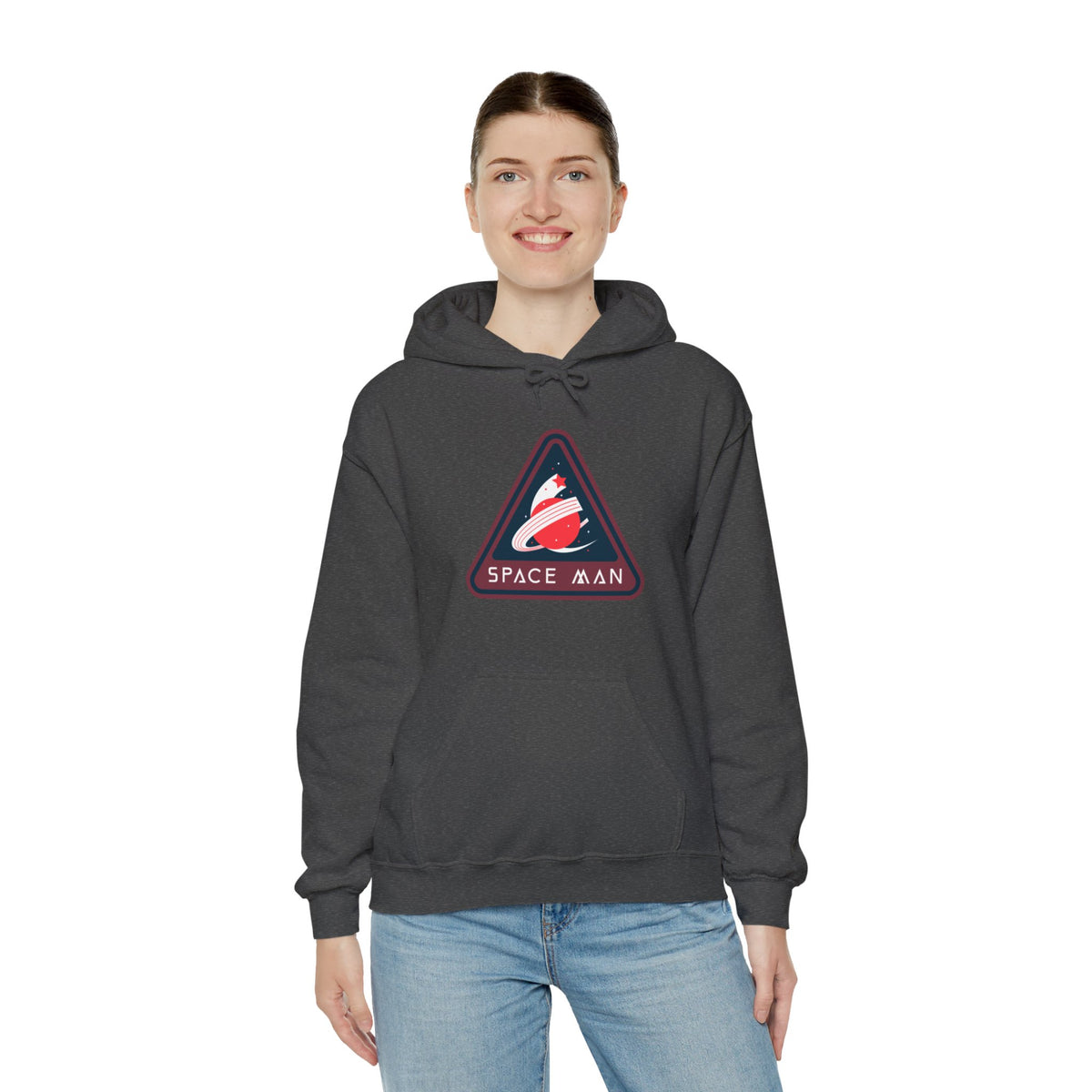 Space Man Retro Sign Hoodie | Sci-Fi Apparel | WeLoveSciFi