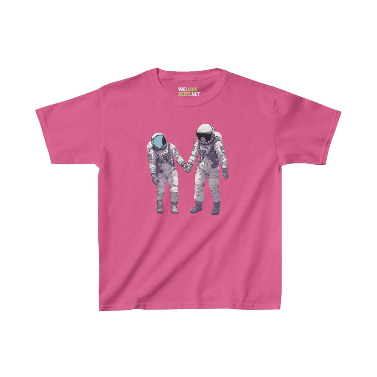 Conquering Together SpaceArt Astronaut Kids Heavy Cotton Tee