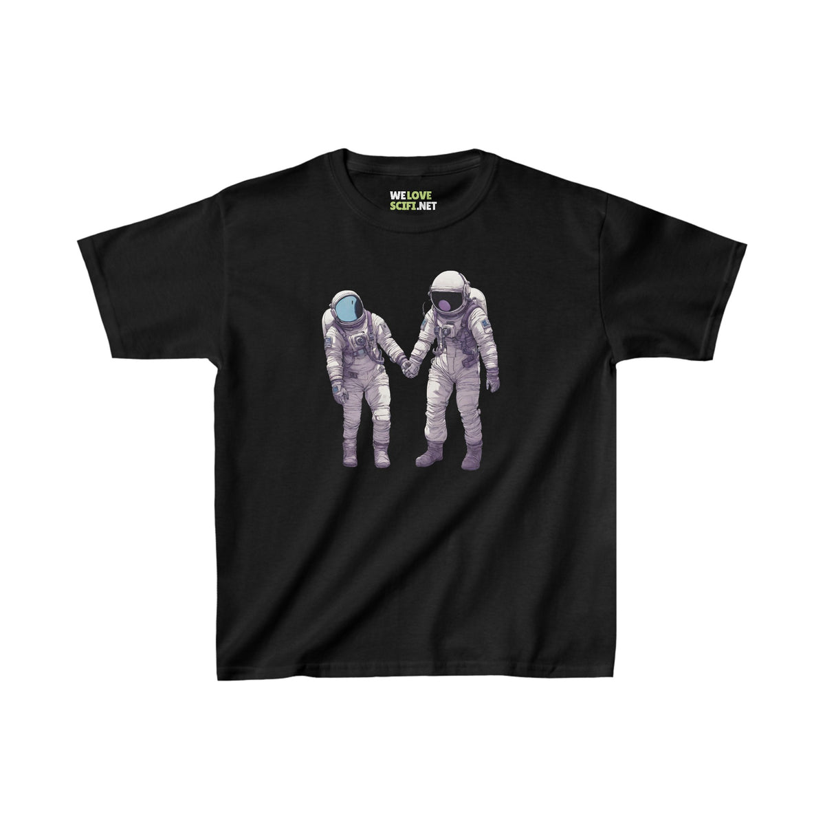 Conquering Together SpaceArt Astronaut Kids Heavy Cotton Tee