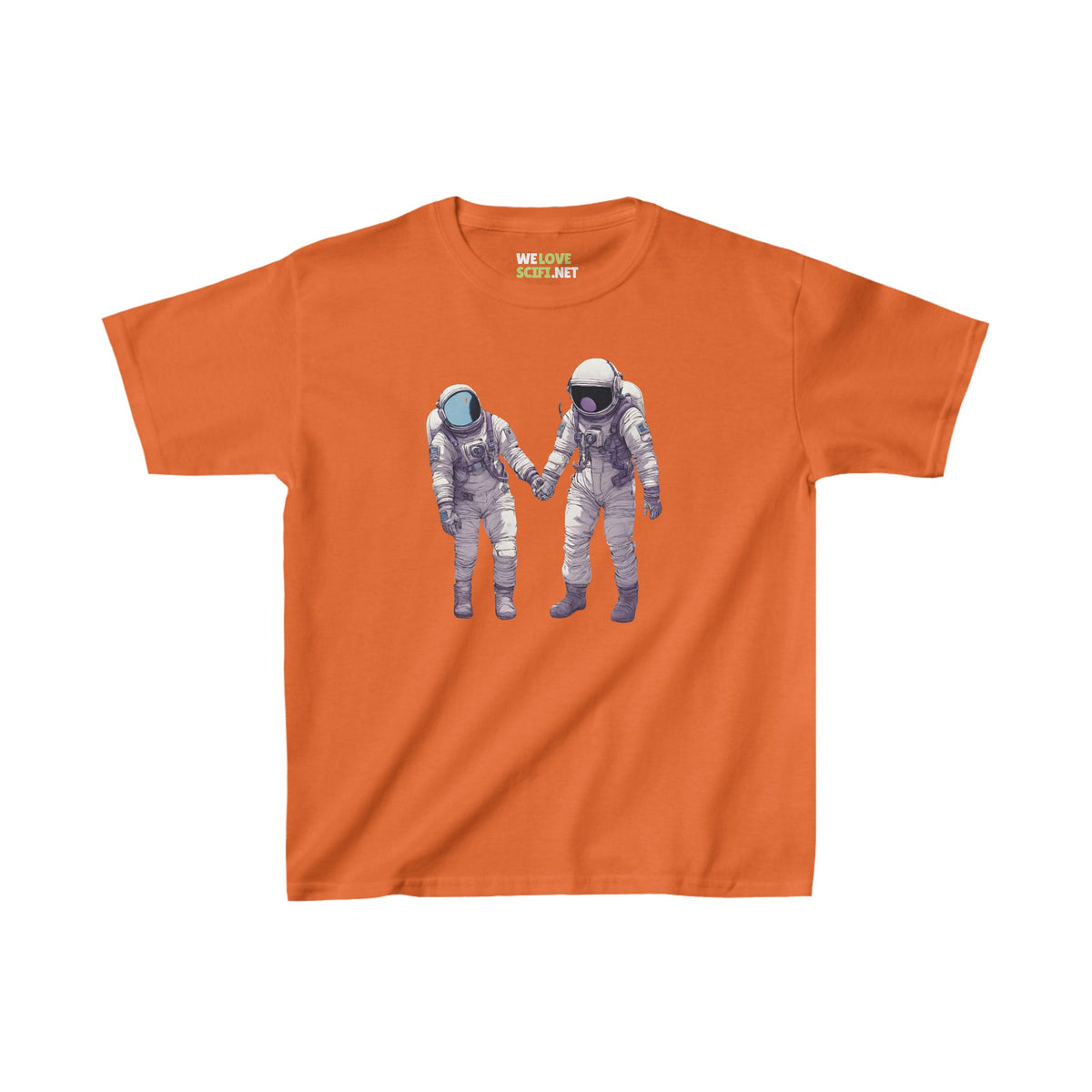 Conquering Together SpaceArt Astronaut Kids Heavy Cotton Tee