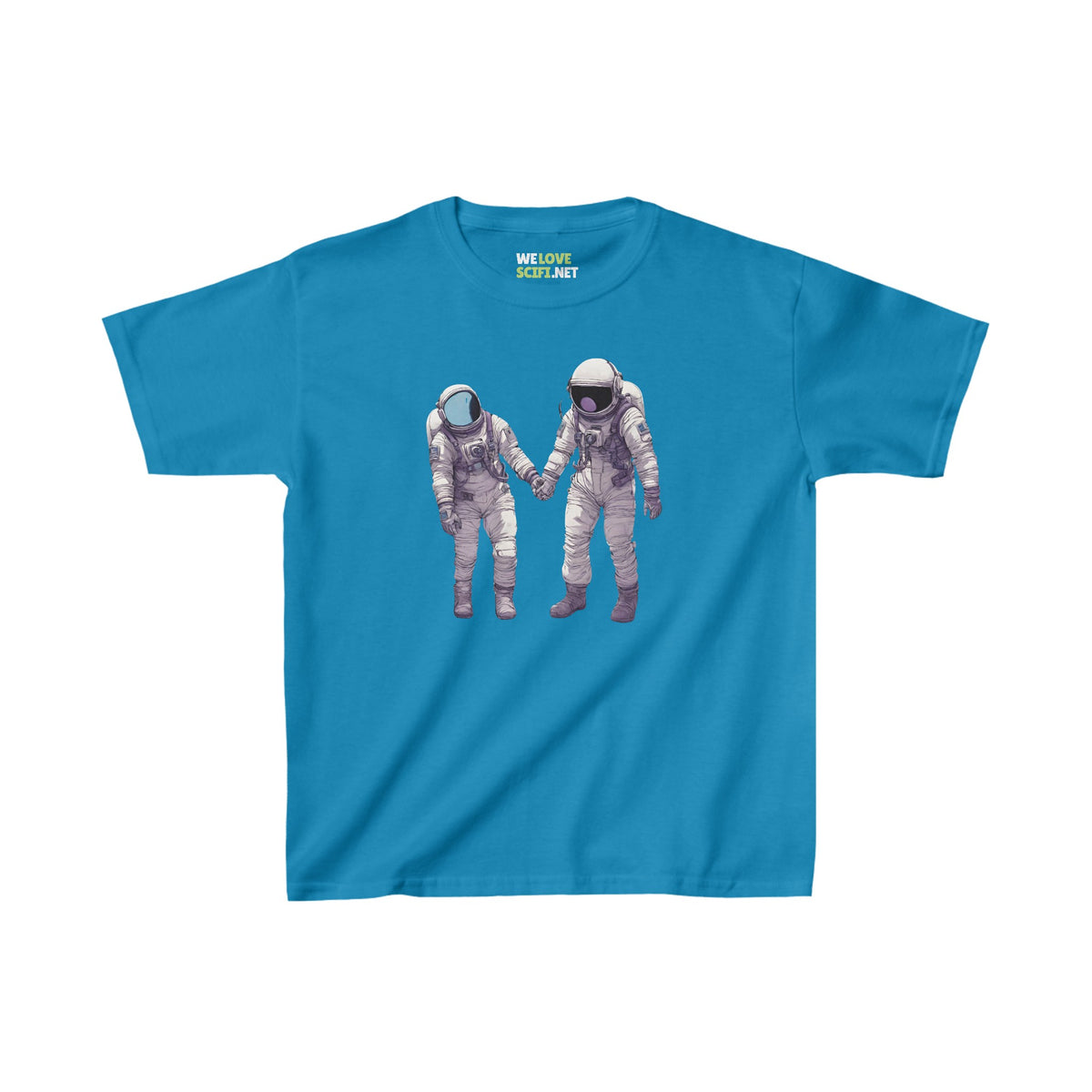 Conquering Together SpaceArt Astronaut Kids Heavy Cotton Tee