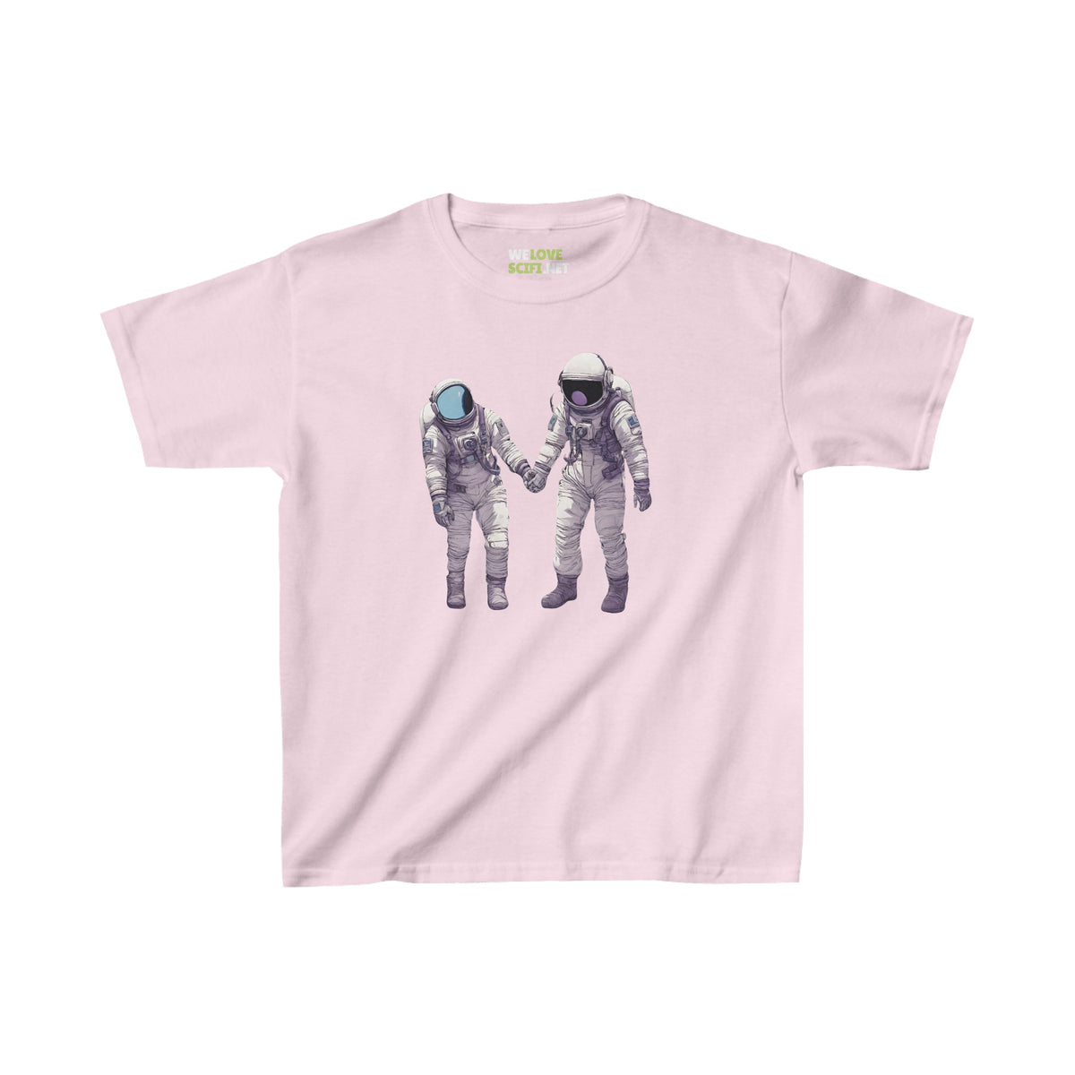 Conquering Together SpaceArt Astronaut Kids Heavy Cotton Tee