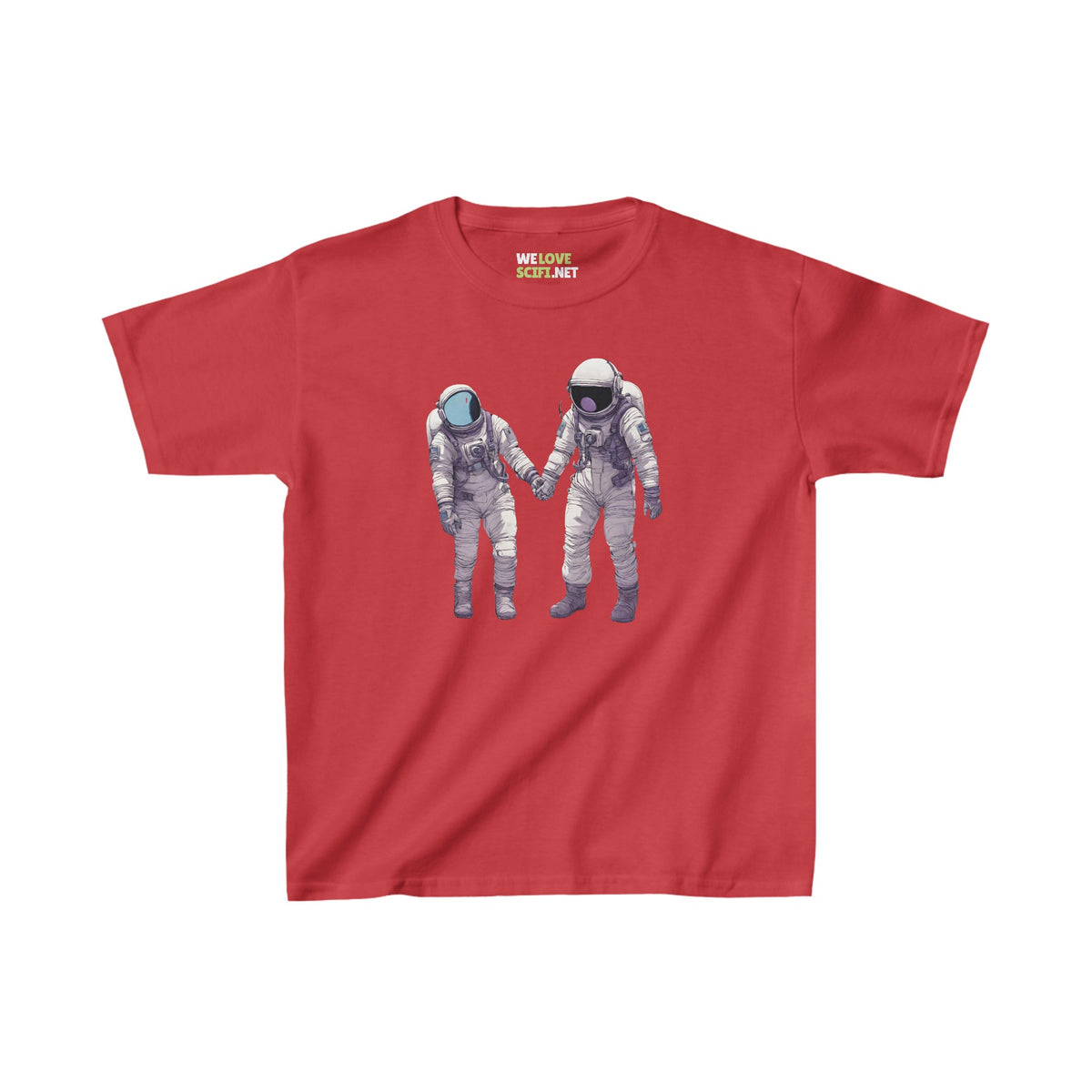 Conquering Together SpaceArt Astronaut Kids Heavy Cotton Tee