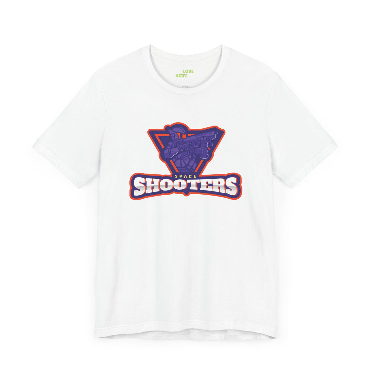 Space Shooters Astronaut Sci-Fi T-Shirt - Unique Design