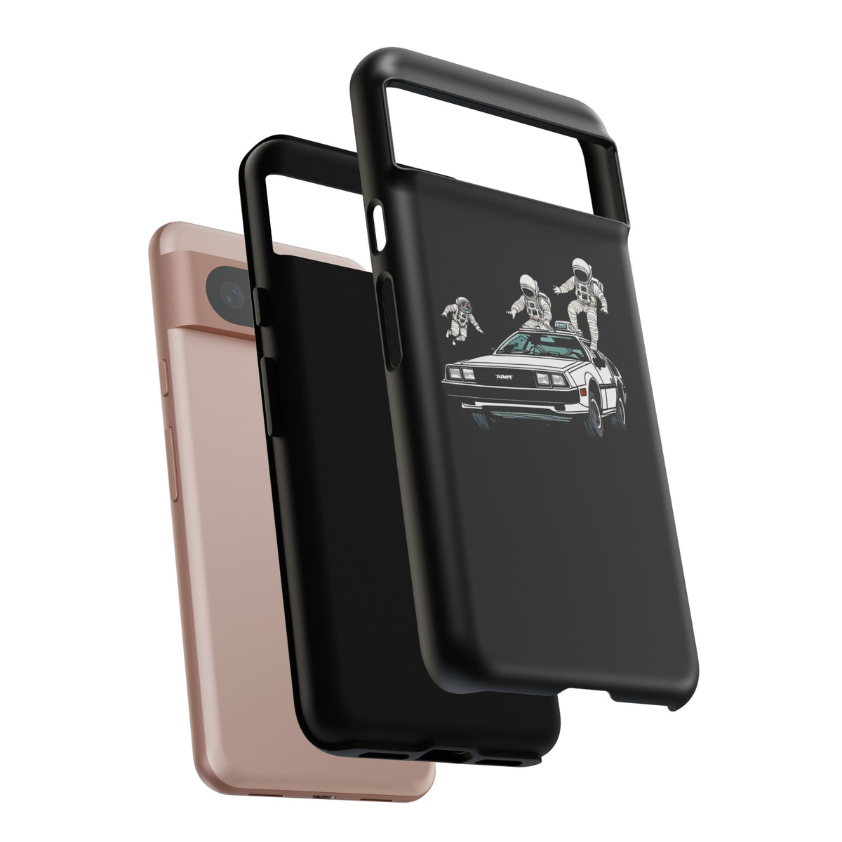 Party in a Delorean Astronaut Google Pixel Mobile Cases