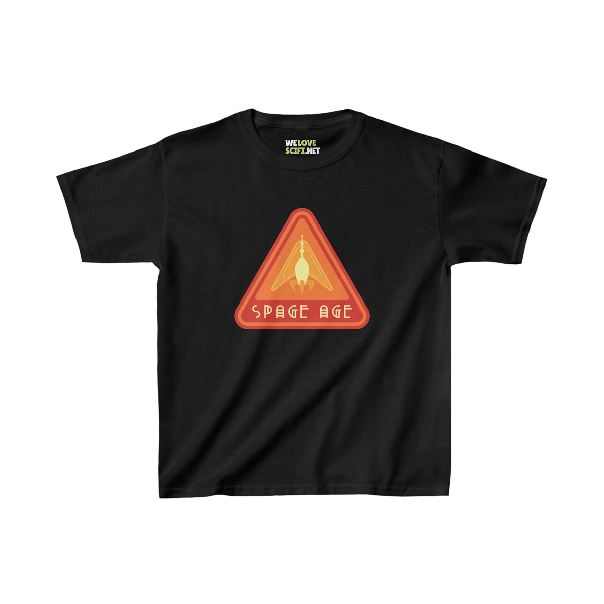 Space Age Tee for Kids | Heavy Cotton Sci-Fi Shirt