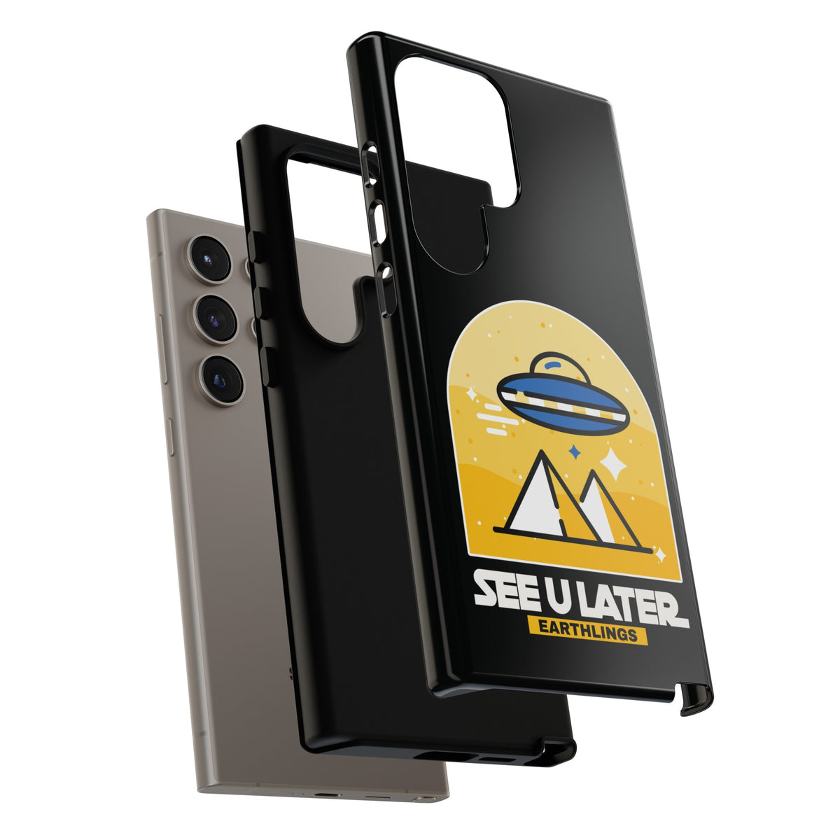 Funny UFO Mobile Cases | See You Earthlings Samsung Case