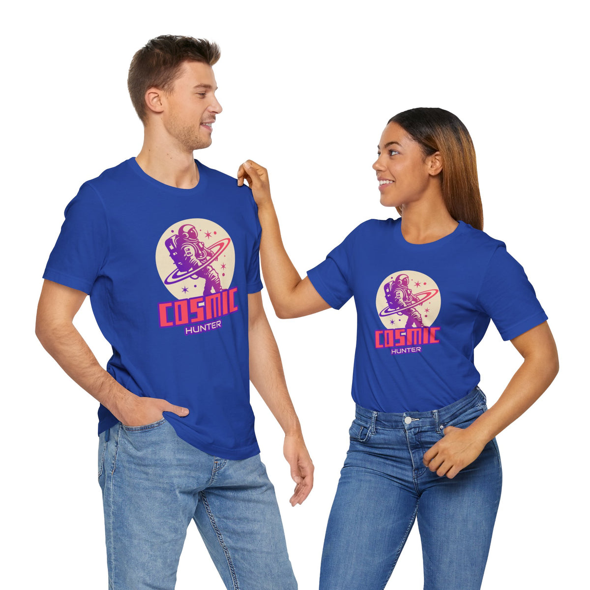 Cosmic Hunter Astronaut Themed Sci-Fi T-Shirt-welovescifi