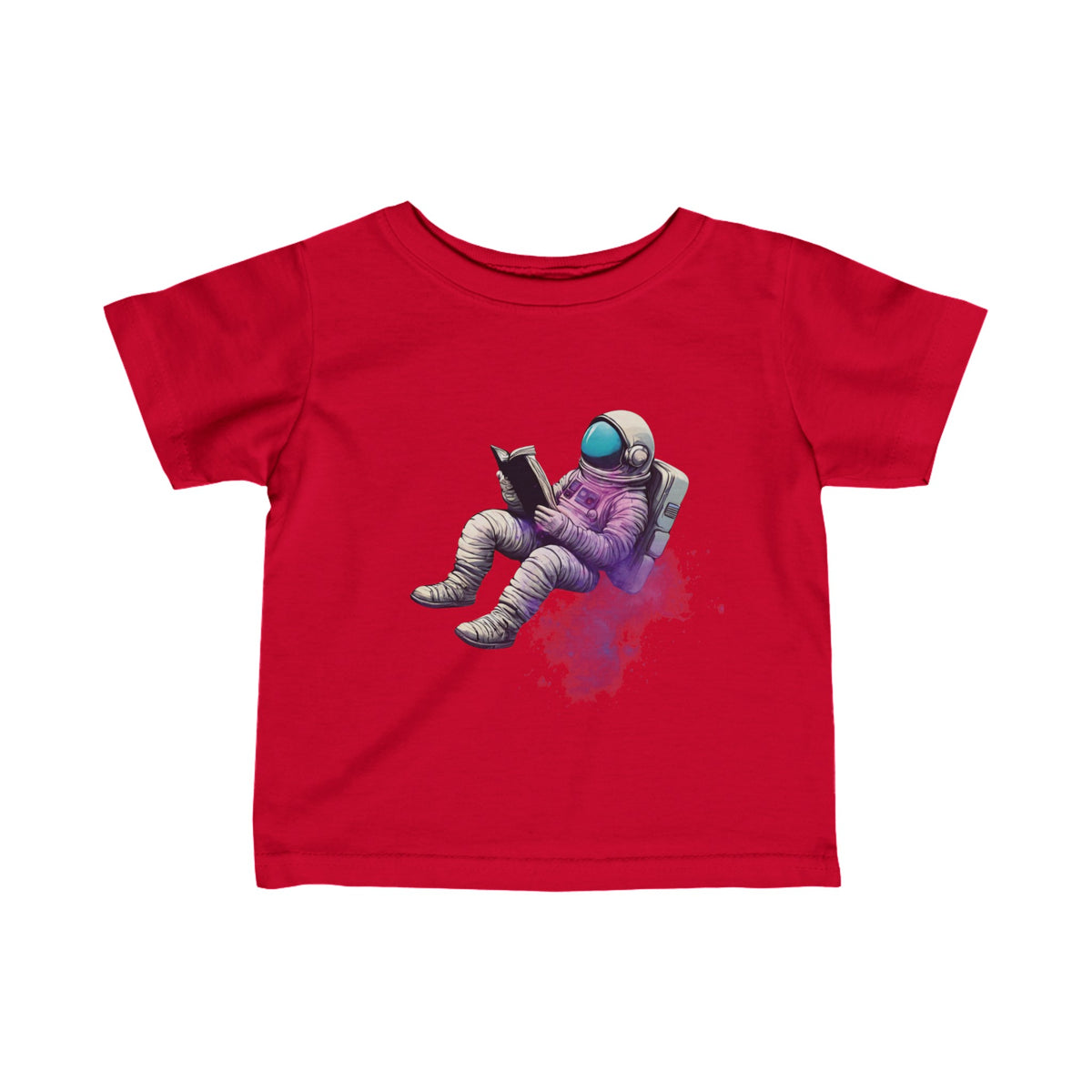 The Book Was Better Infant Astronaut Tee Fine Jersey T-Shirt