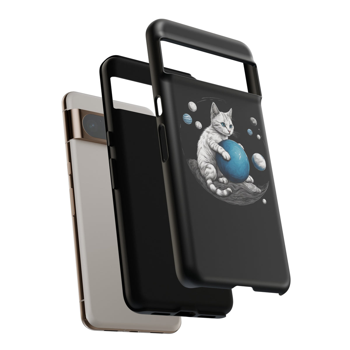 SpacePlayer Cat 2 Tough Google Pixel Mobile Cases