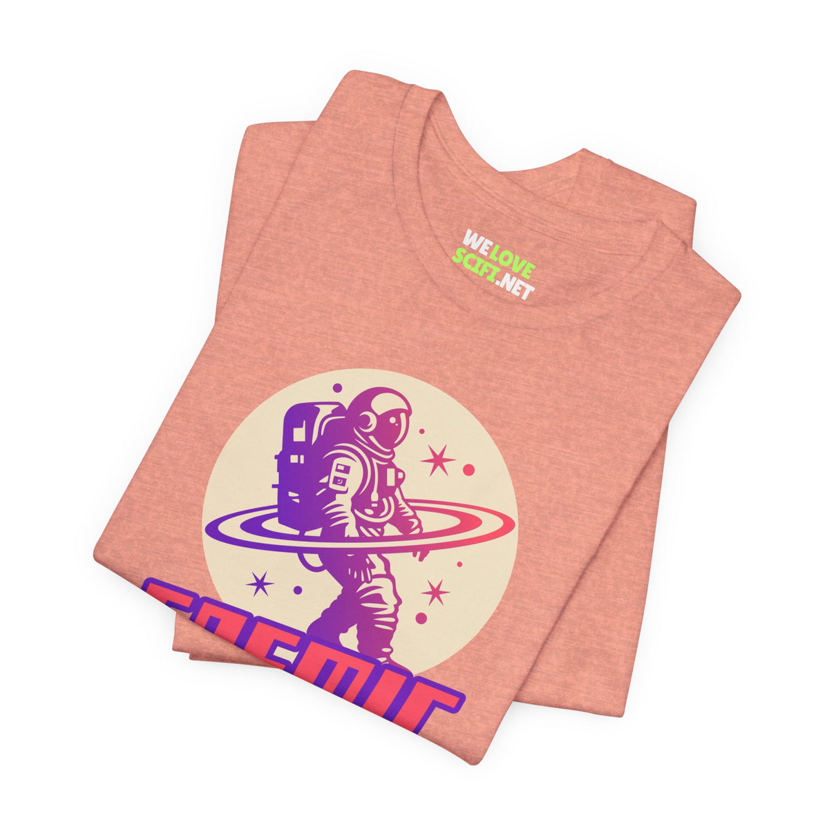 Cosmic Hunter Astronaut Themed Sci-Fi T-Shirt-welovescifi