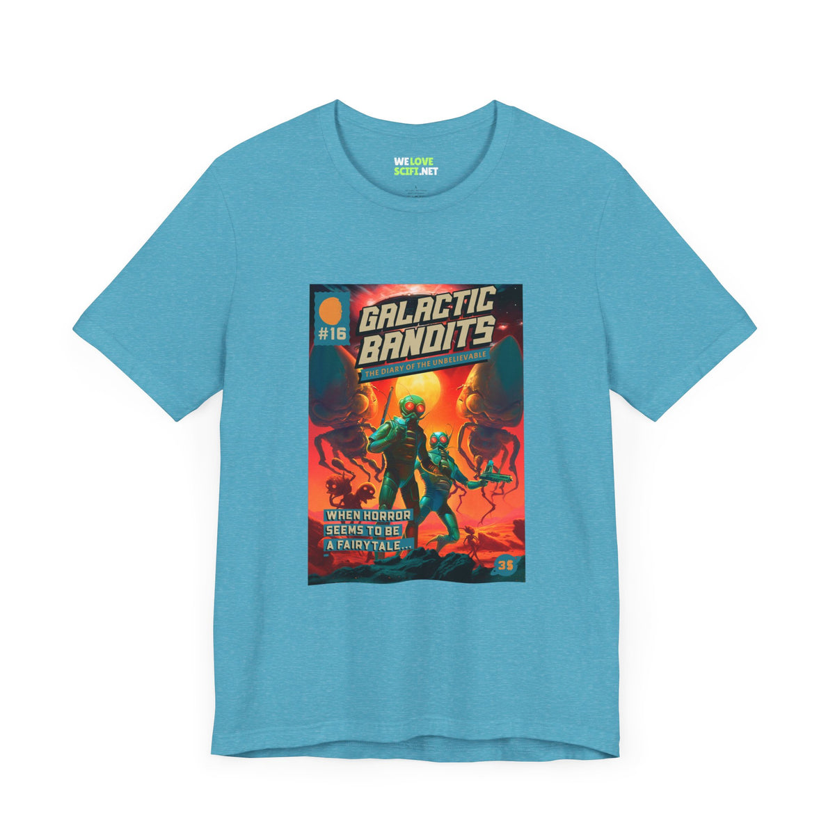Galactic Bandits Retro Sci-Fi T-Shirt-welovescifi.net