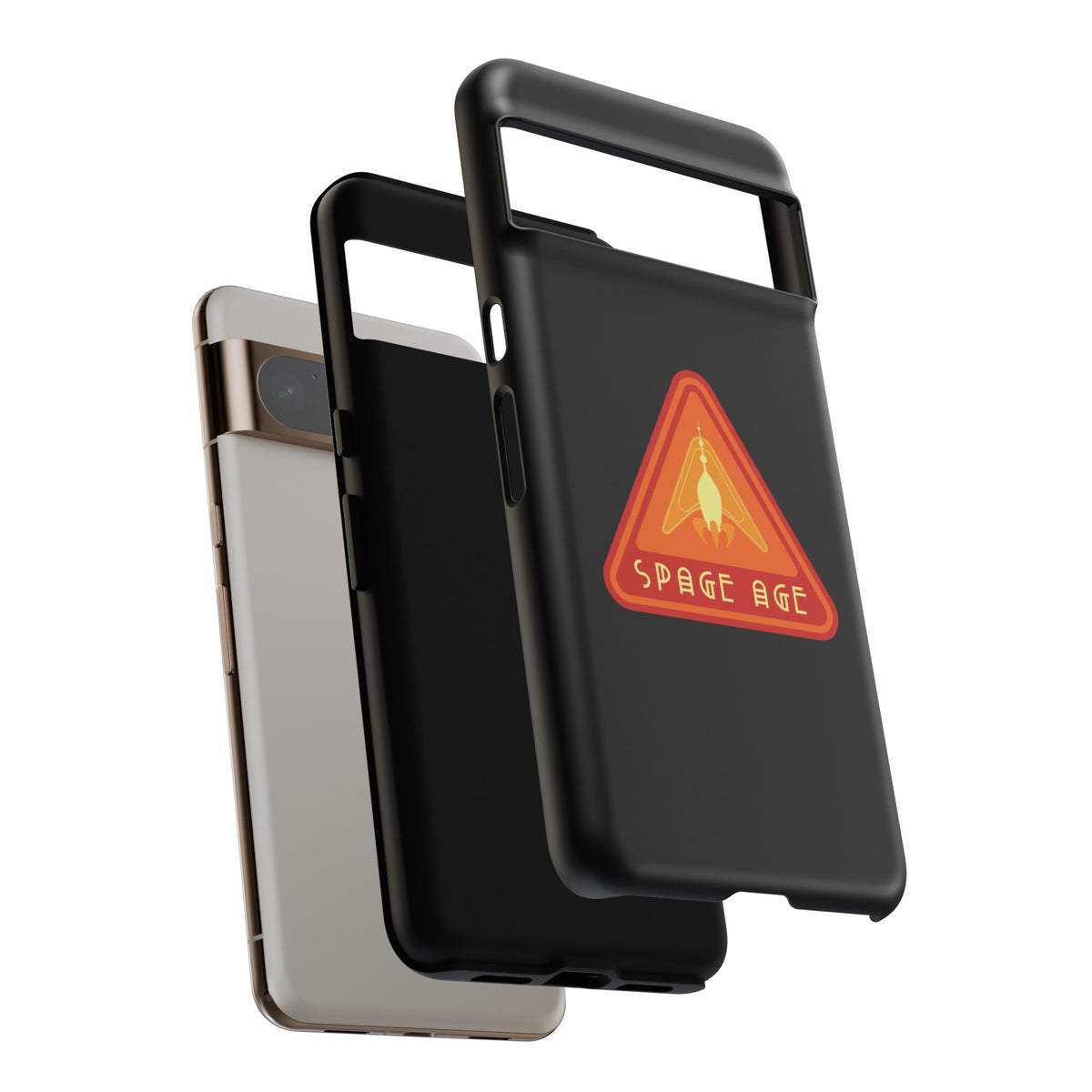 Space Age Retro Sign Sci-Fi Tough Google Pixel Mobile Cases
