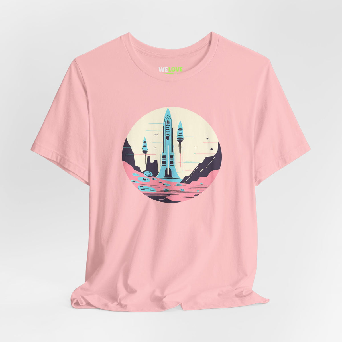 space art sci-fi shirt-The Liftoff SpaceArt Sci-Fi T-Shirt