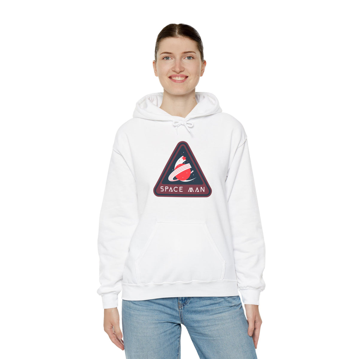 Space Man Retro Sign Hoodie | Sci-Fi Apparel | WeLoveSciFi