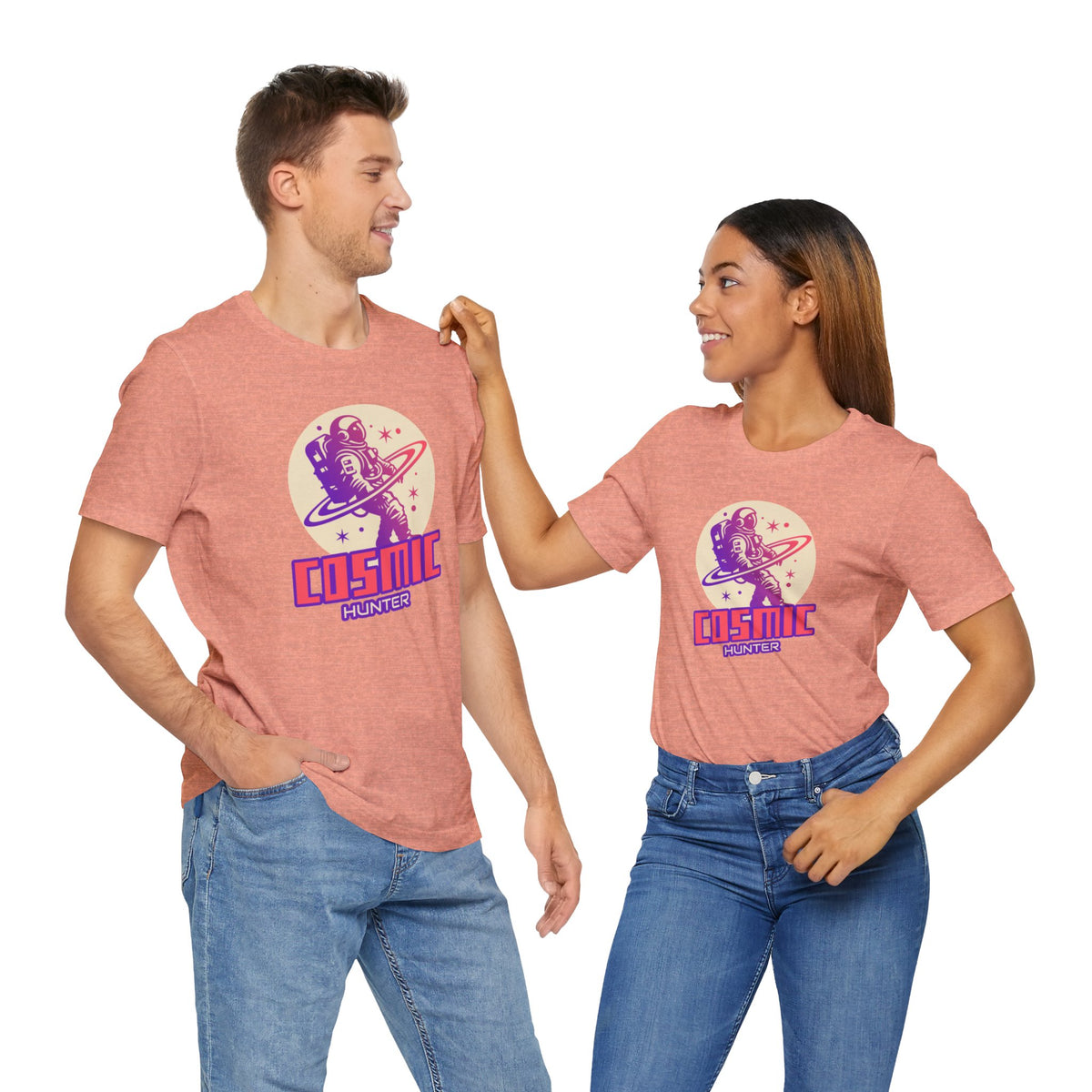 Cosmic Hunter Astronaut Themed Sci-Fi T-Shirt-welovescifi