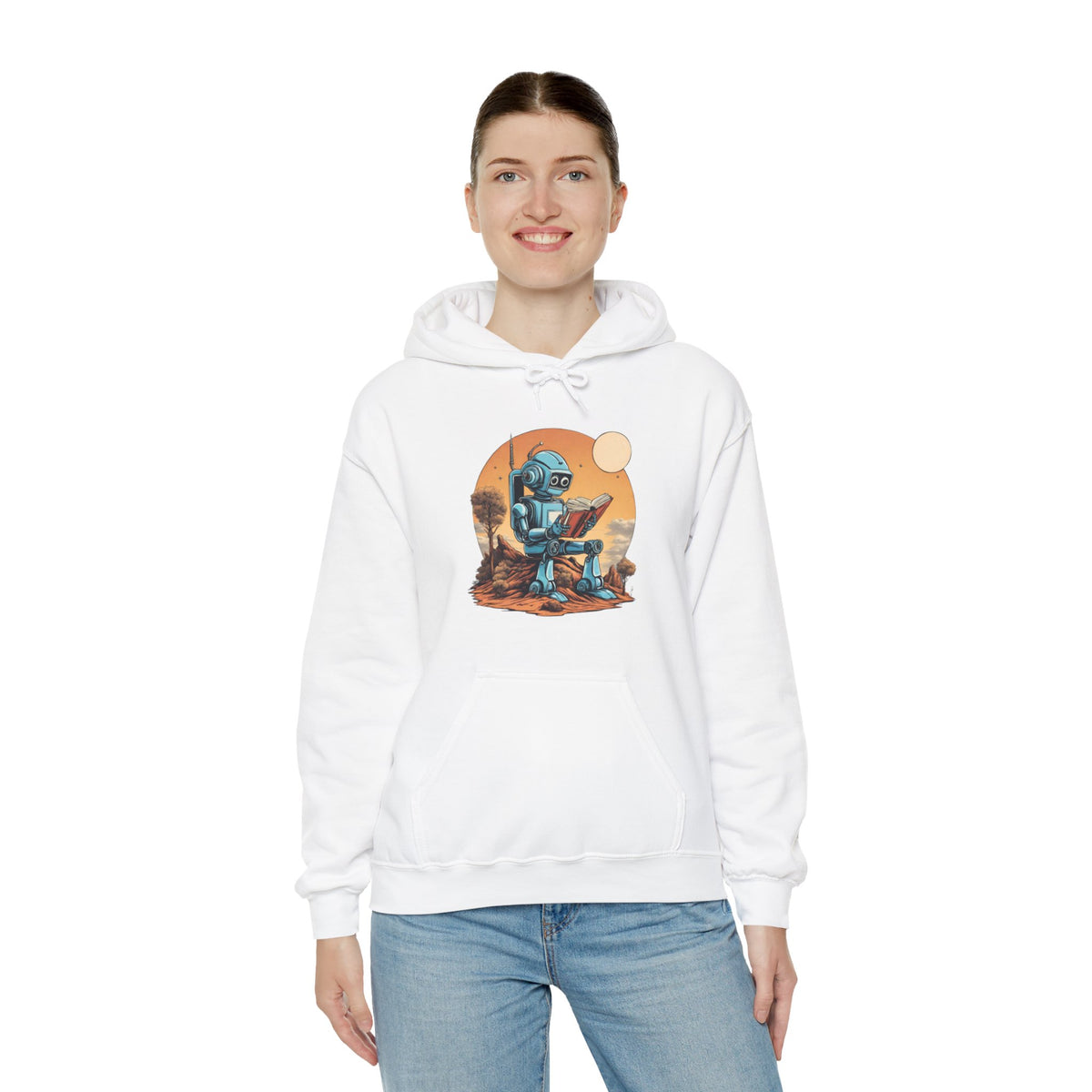 Sci-Fi Hoodie | Learn About Humans Robot Space Art