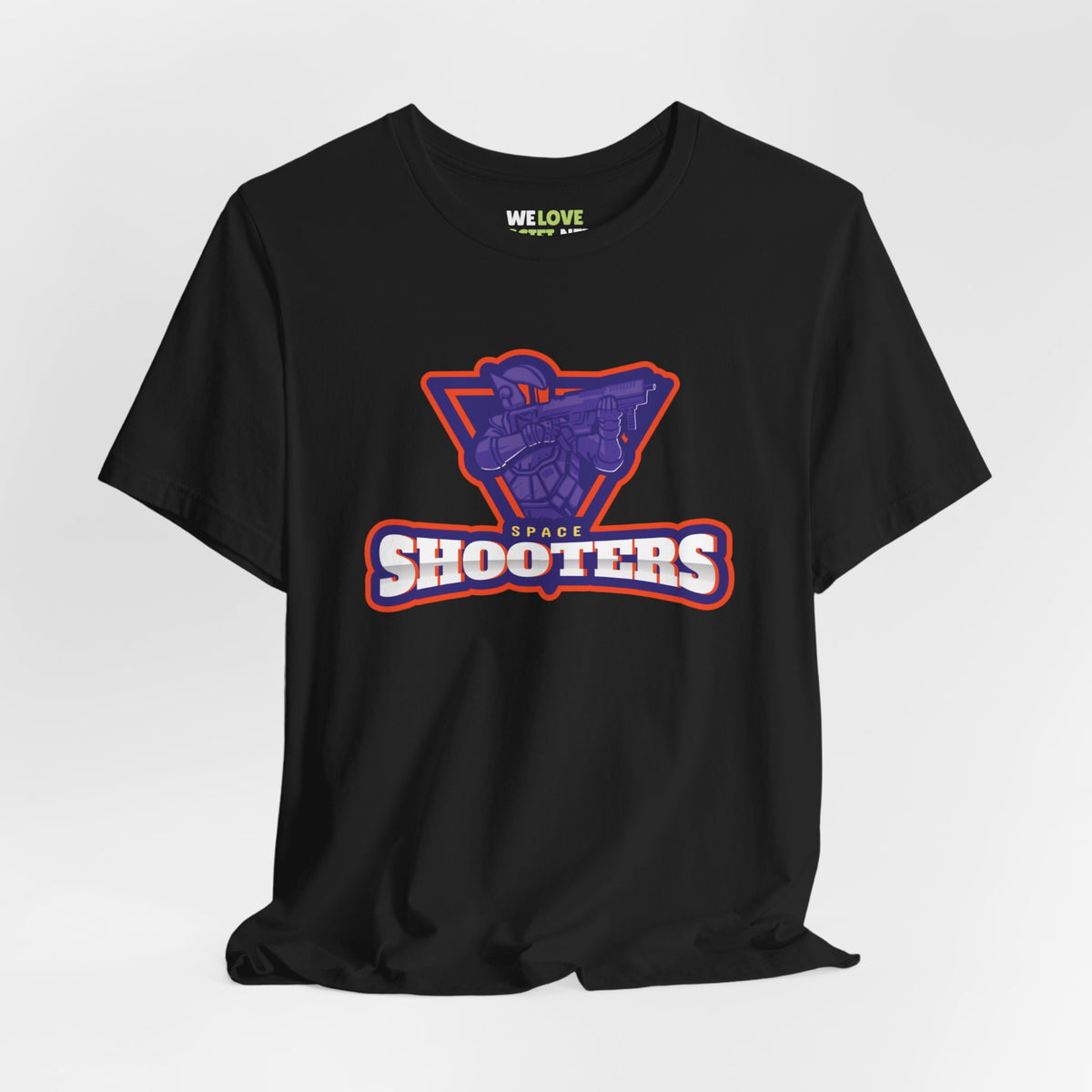 Space Shooters Astronaut Sci-Fi T-Shirt - Unique Design