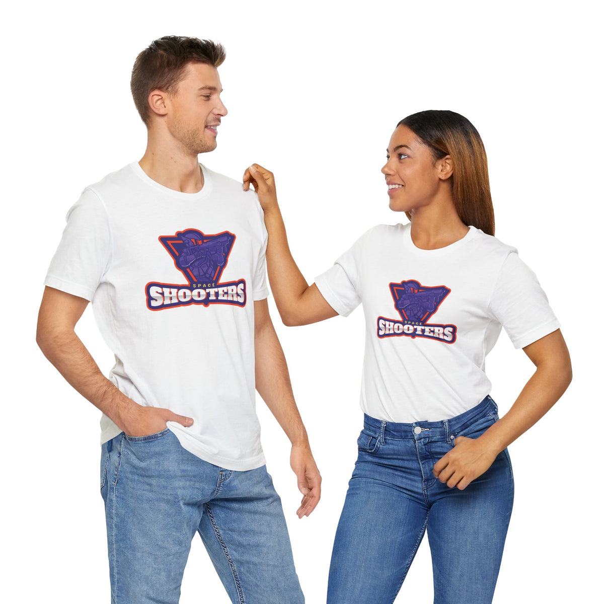 Space Shooters Astronaut Sci-Fi T-Shirt - Unique Design