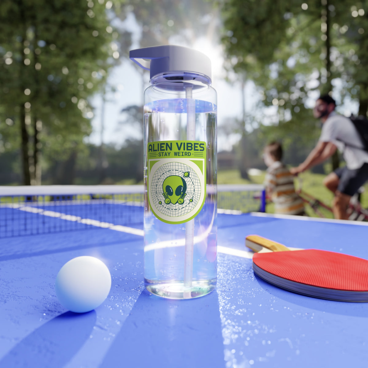 Alien Vibes Sign Tritan Water Bottle-welovescifi.net
