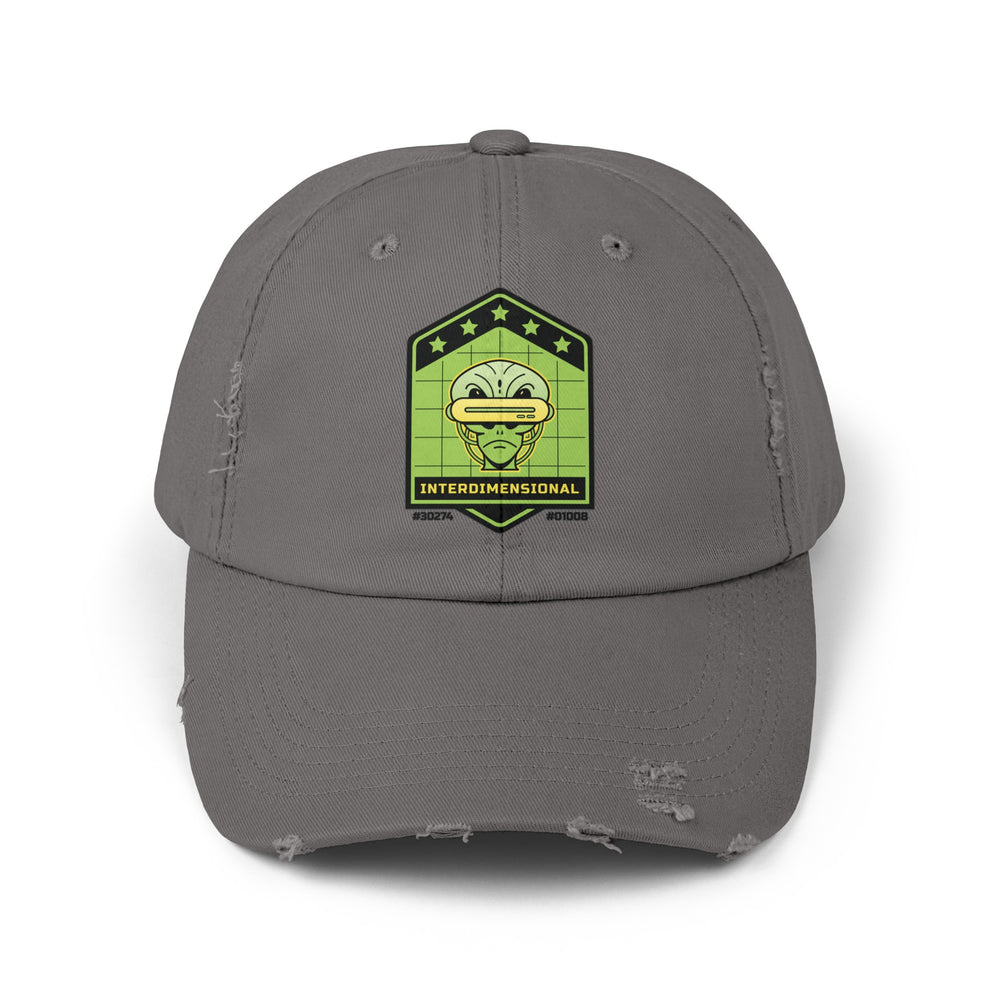 Interdimensional Alien Cap - Unisex Sci-Fi Distressed Hat