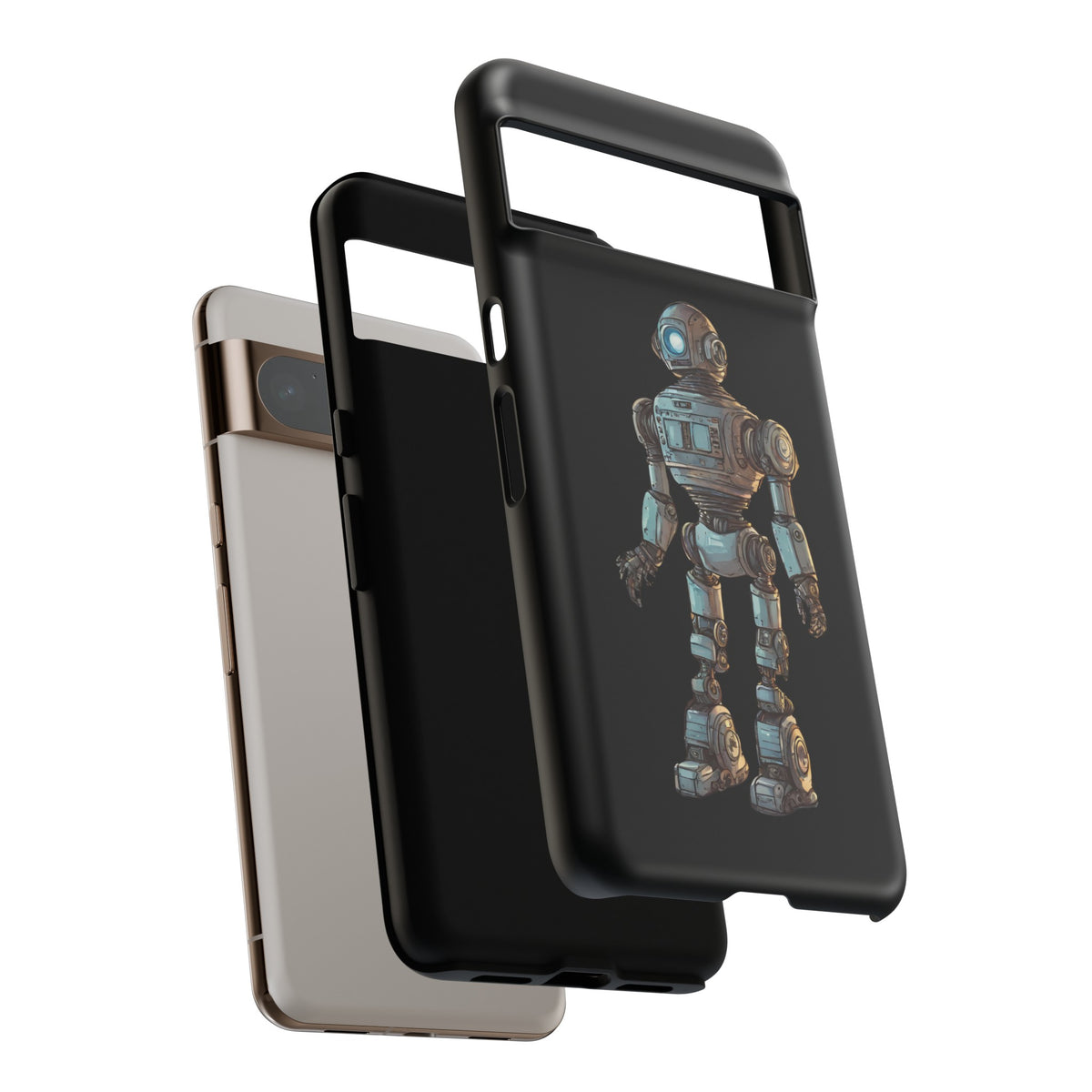 Space Art Robot Pixel Cases Tough Google Pixel Mobile Cases