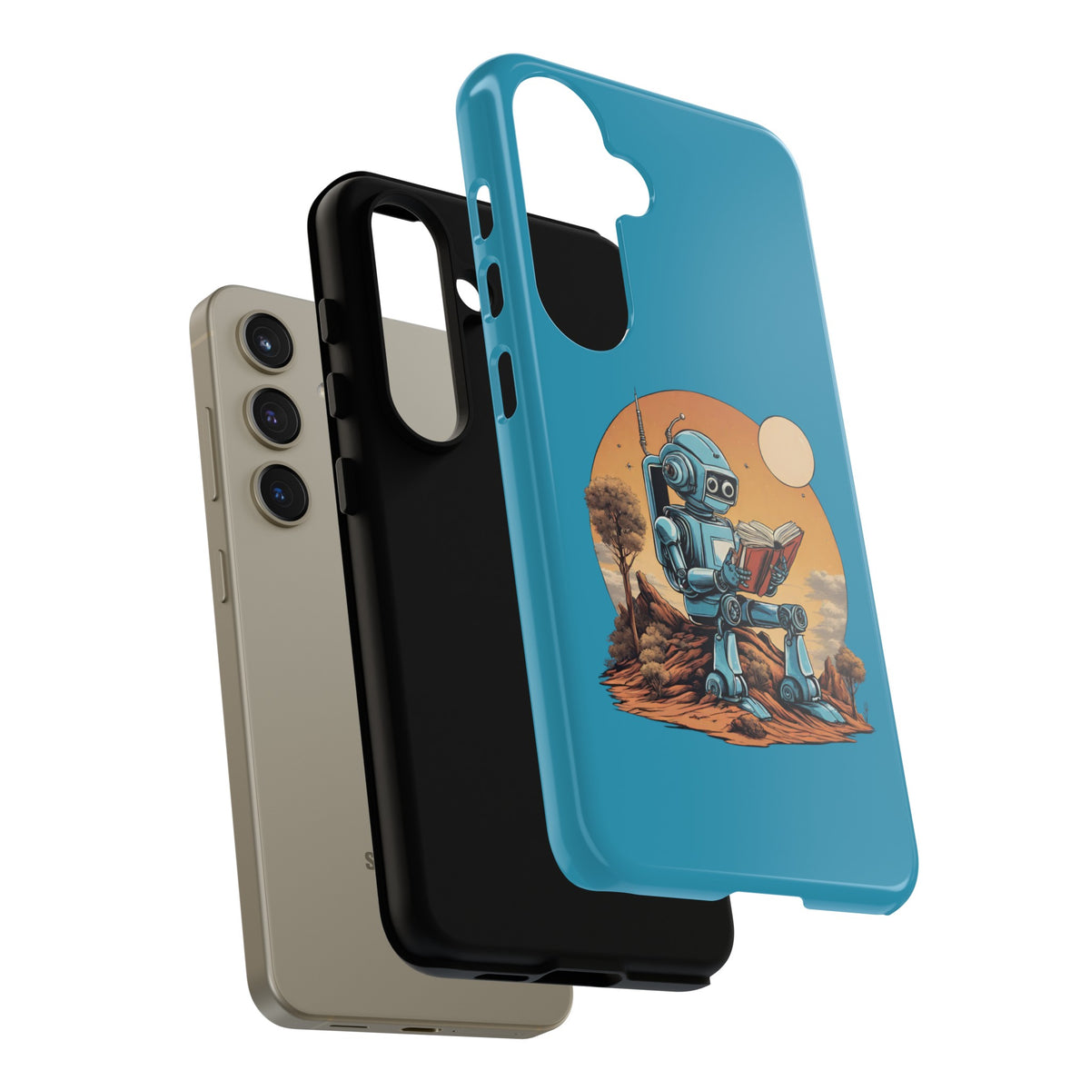 Robot SpaceArt Tough Samsung Galaxy Mobile Cases - We Love