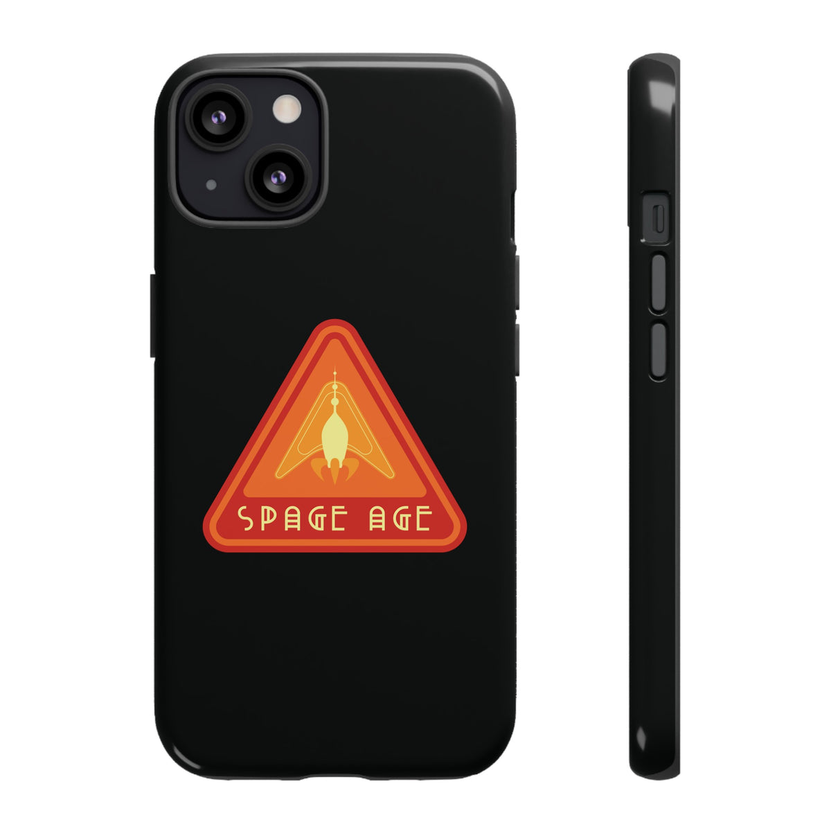 Space Age Retro Sci-Fi Tough iPhone Mobile Cases