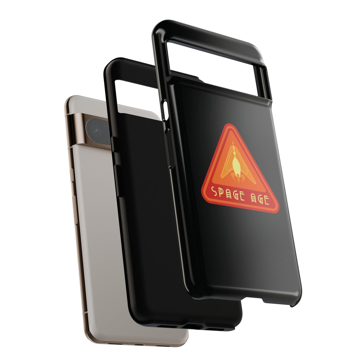 Space Age Retro Sign Sci-Fi Tough Google Pixel Mobile Cases