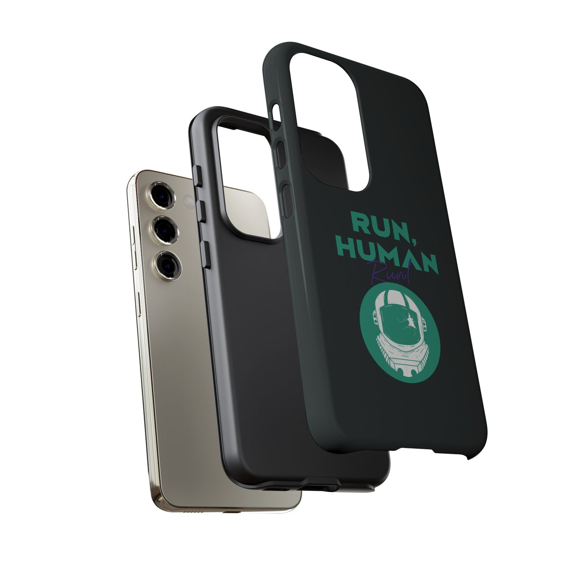 Run Human Run - Sci-Fi Tough Samsung Galaxy Mobile Cases