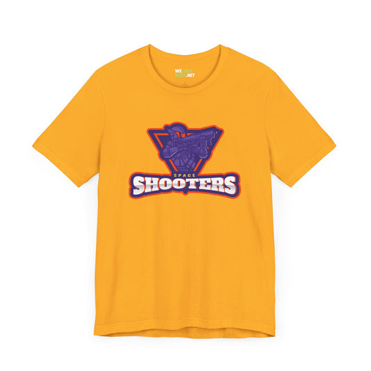 Space Shooters Astronaut Sci-Fi T-Shirt - Unique Design