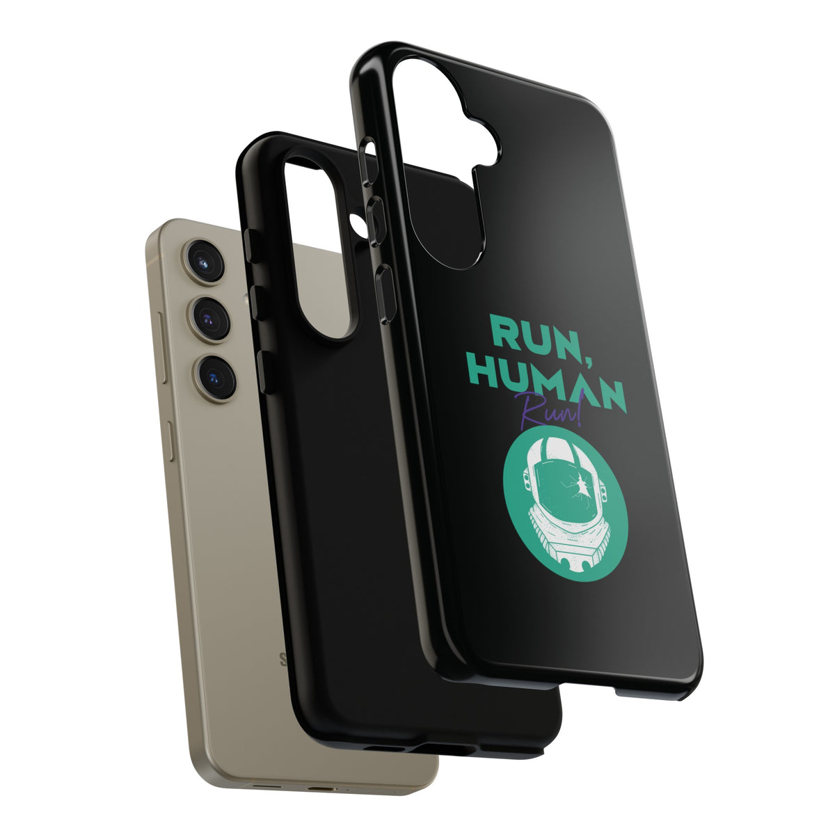 Run Human Run - Sci-Fi Tough Samsung Galaxy Mobile Cases