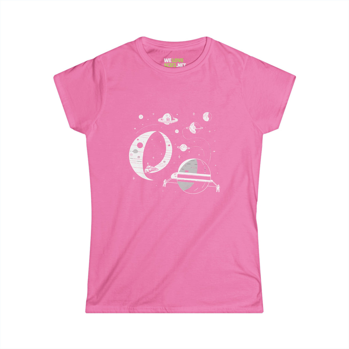 tee-Space Station No283 SpaceArt Sci-Fi Woman's Tee