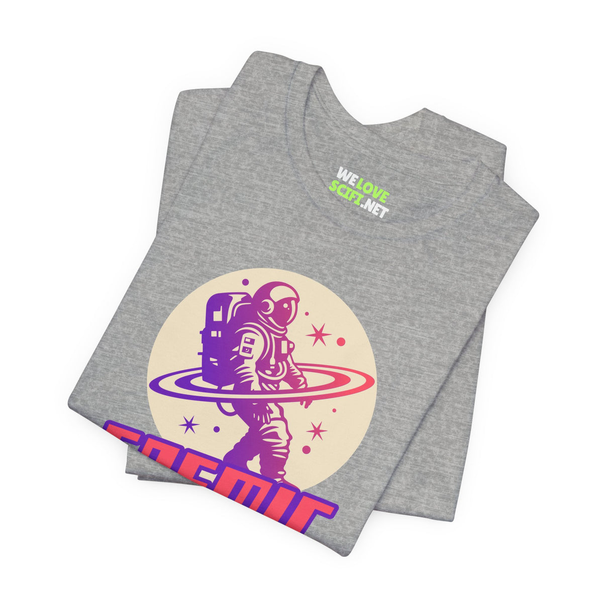 Cosmic Hunter Astronaut Themed Sci-Fi T-Shirt-welovescifi