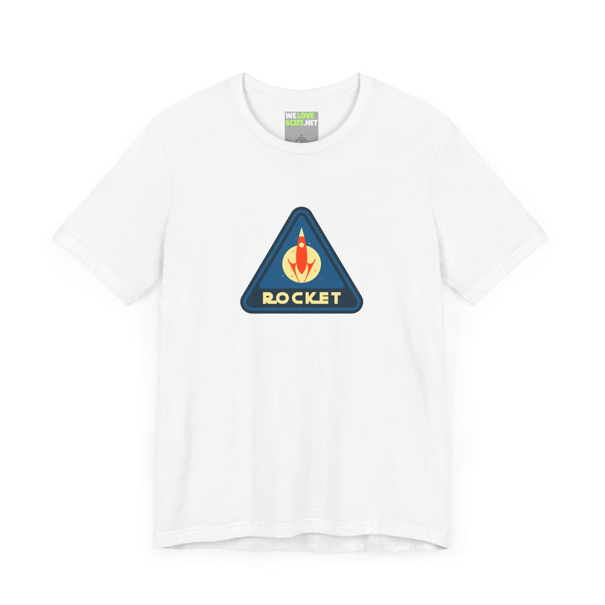 retro sci-fi t-shirt-Rocket Sign Retro Sci-Fi T-Shirt