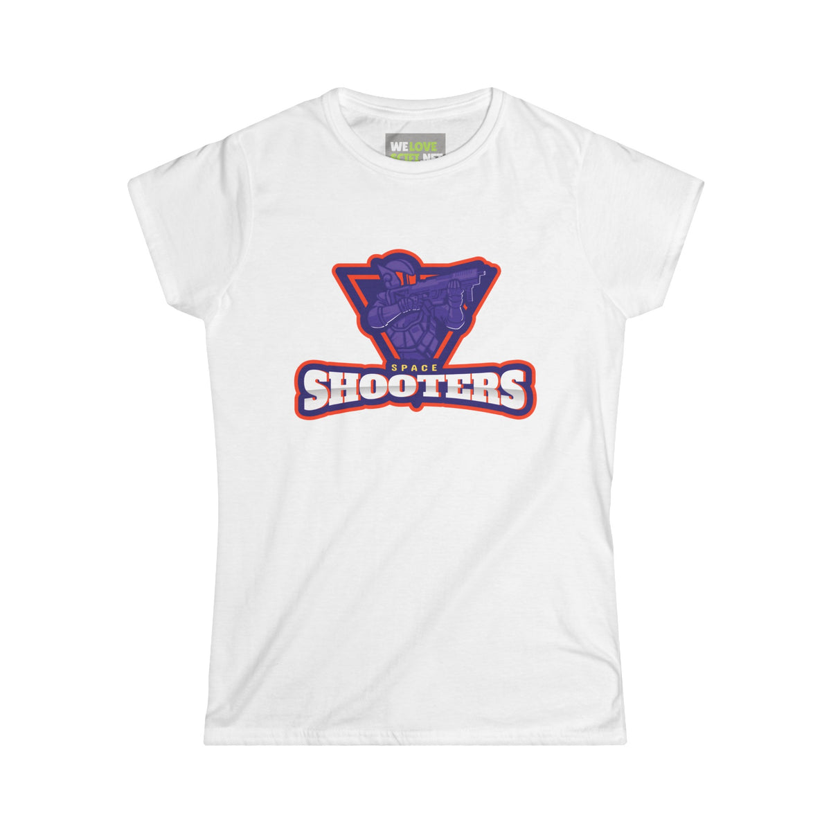 Space Shooters Astronaut Tee | Women's Sci-Fi T-Shirt