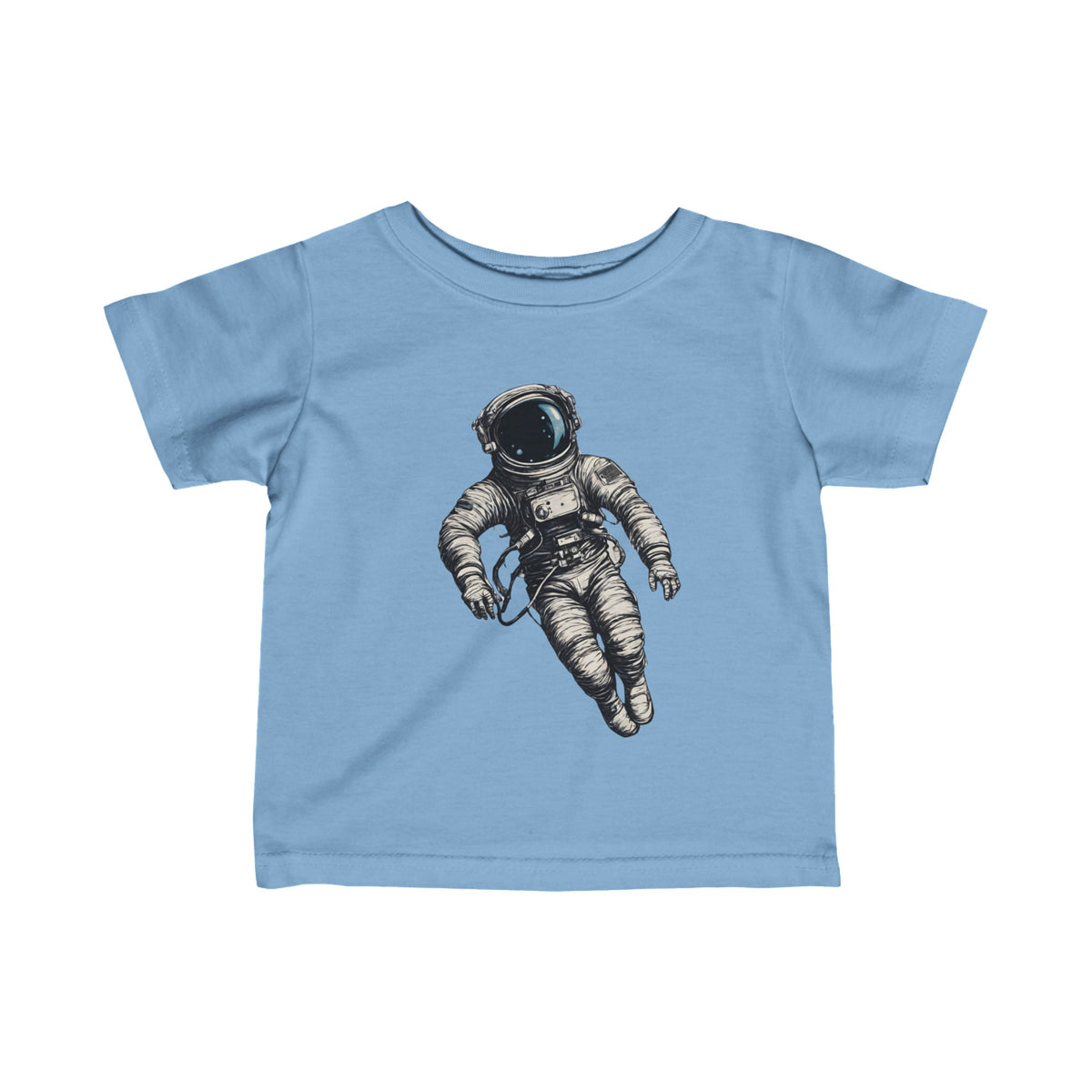 Floating Astronaut SpaceArt Infant Fine Jersey Teewelovescif