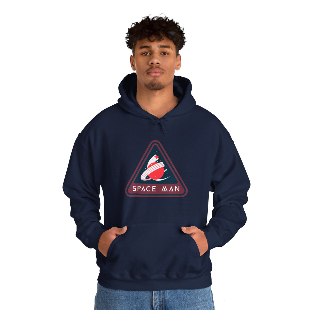 Space Man Retro Sign Hoodie | Sci-Fi Apparel | WeLoveSciFi