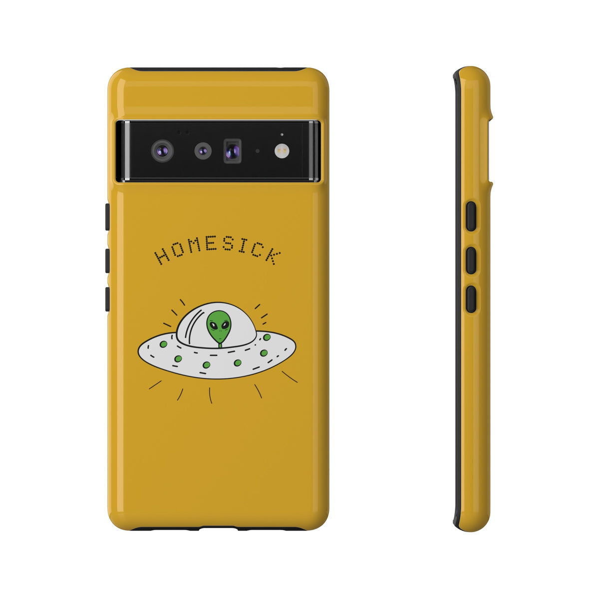 Funny UFO Google Pixel Cases Homesick Sci-Fi Design
