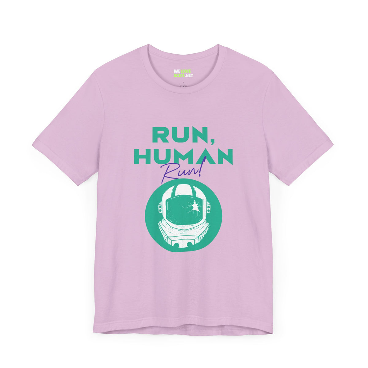 Run Human Run Funny Sci-Fi T-Shirt