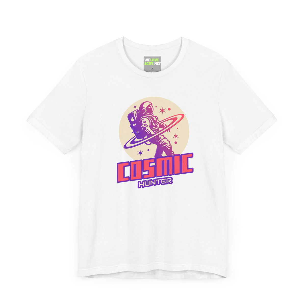 Cosmic Hunter Astronaut Themed Sci-Fi T-Shirt-welovescifi