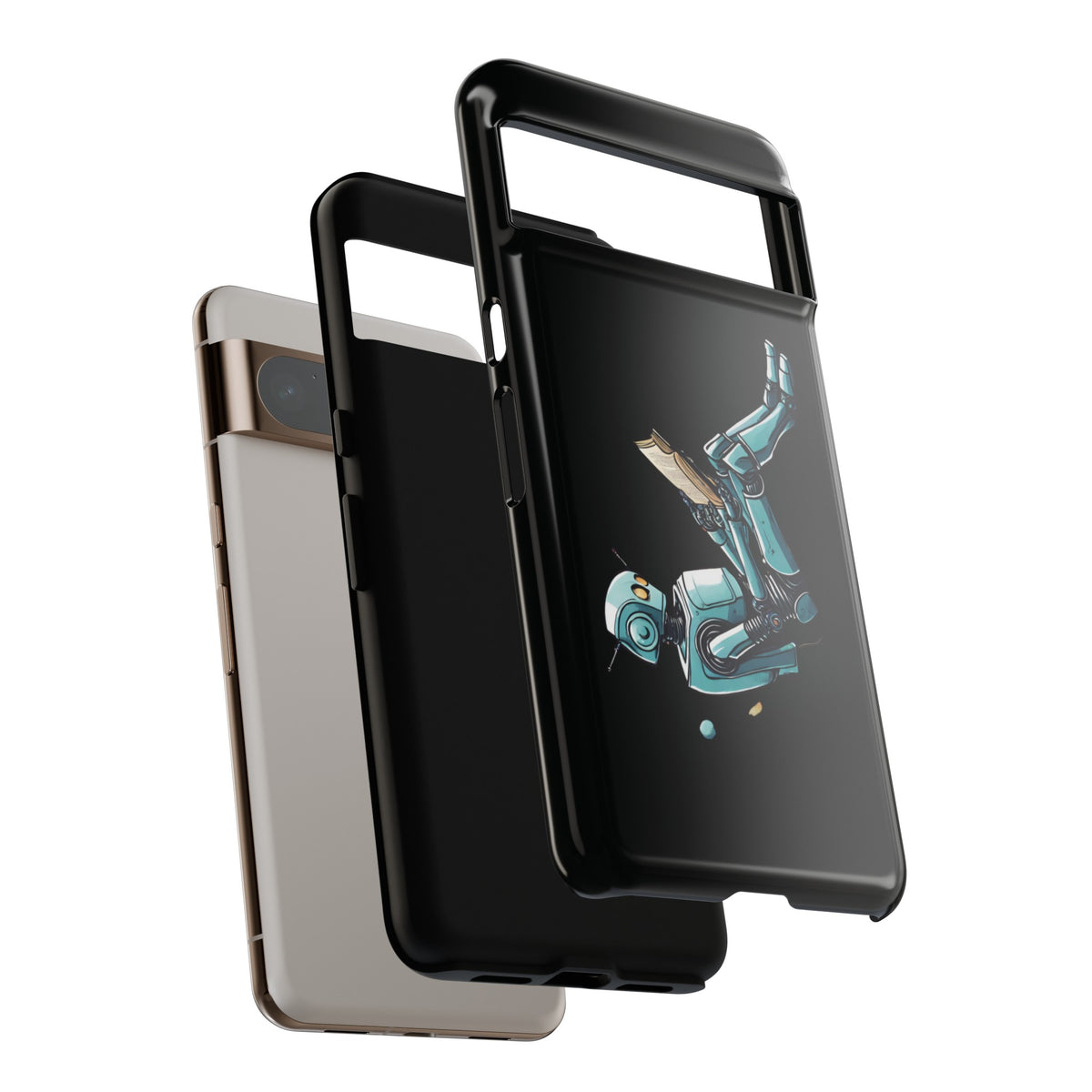Robot Space Art Mobile Cases | Read Like a Robot