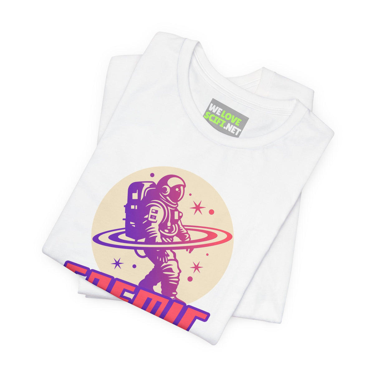 Cosmic Hunter Astronaut Themed Sci-Fi T-Shirt-welovescifi