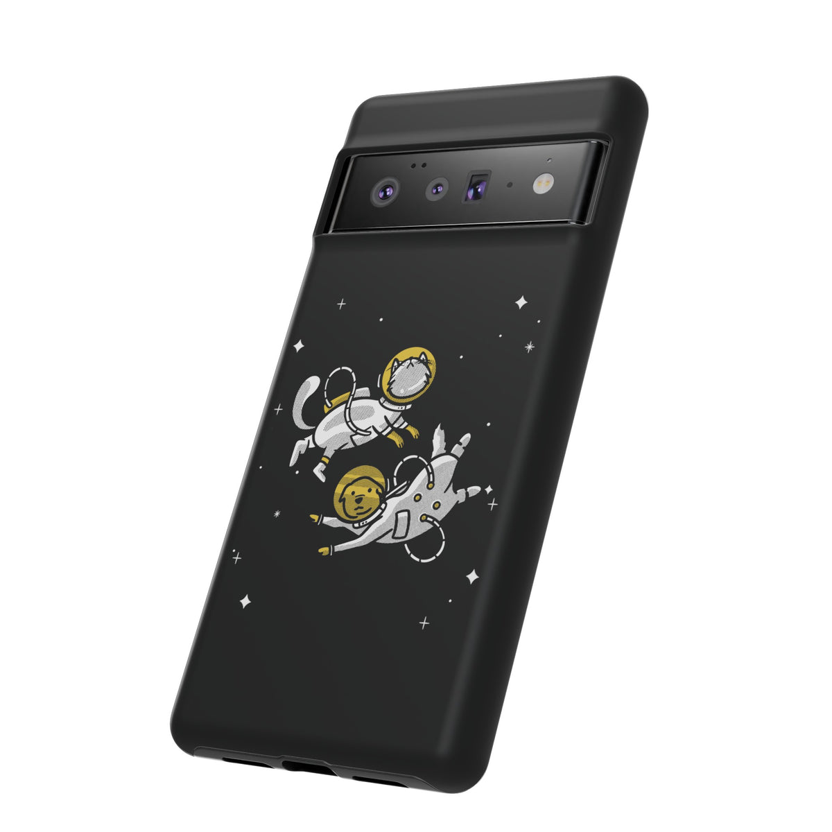 Astronaut Google Pixel Case | Funny Dog and Cat Sci-Fi