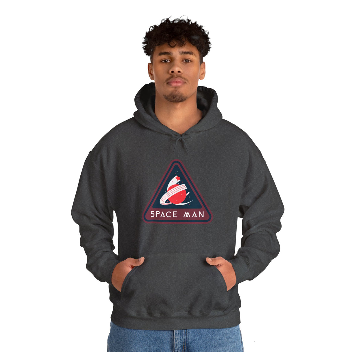 Space Man Retro Sign Hoodie | Sci-Fi Apparel | WeLoveSciFi