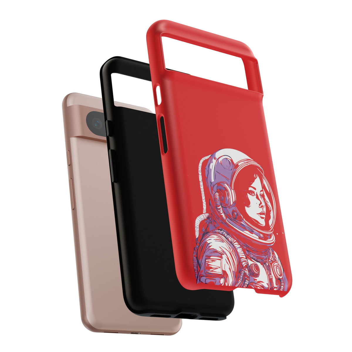 Duotone SpaceGirl SpaceArt Tough Google Pixel Mobile Cases